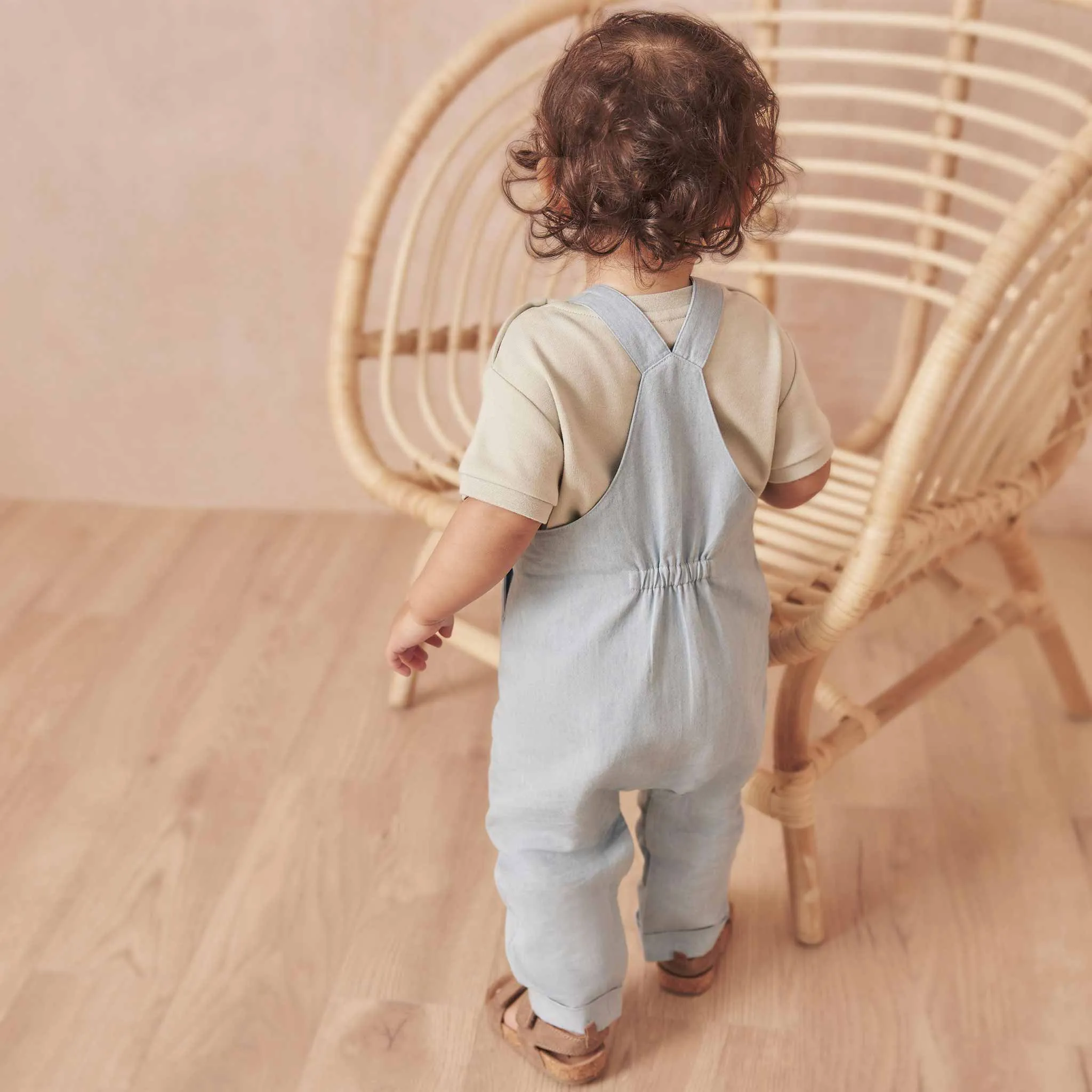 Organic Cotton Chambray Dungarees